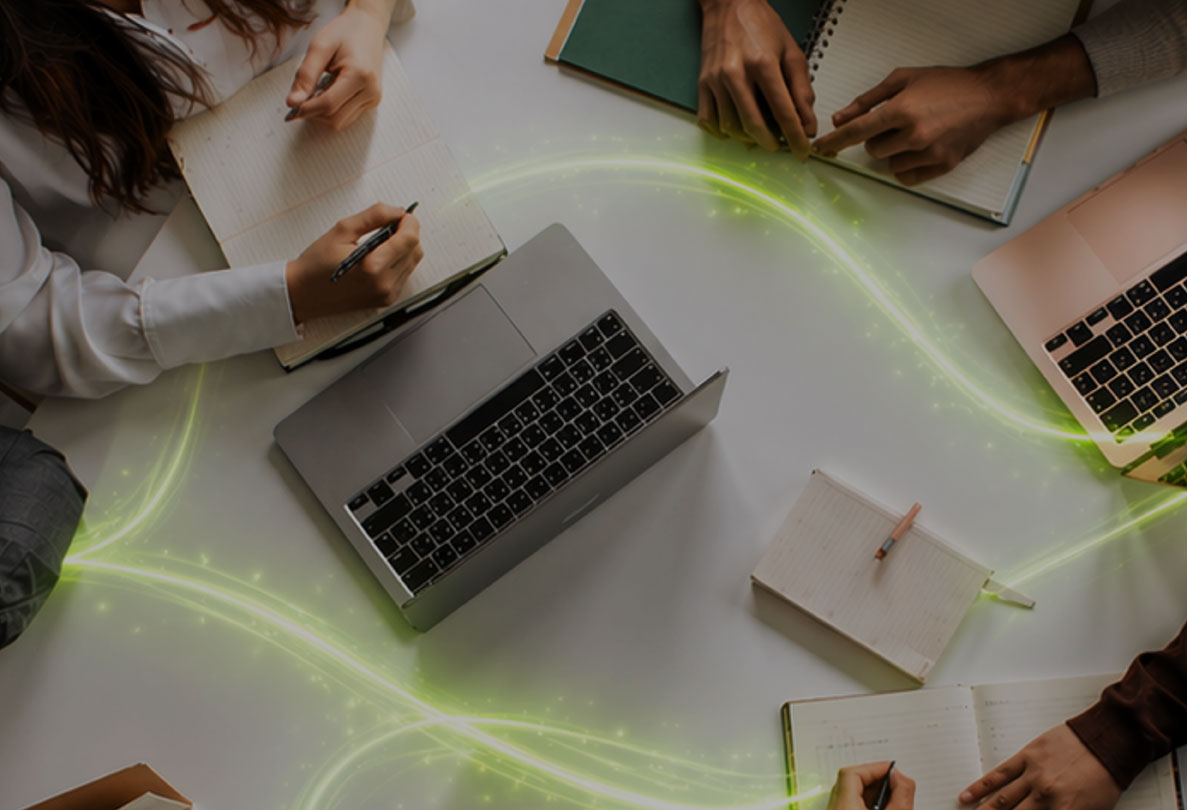 Business team using ALLO Business Internet and Data services