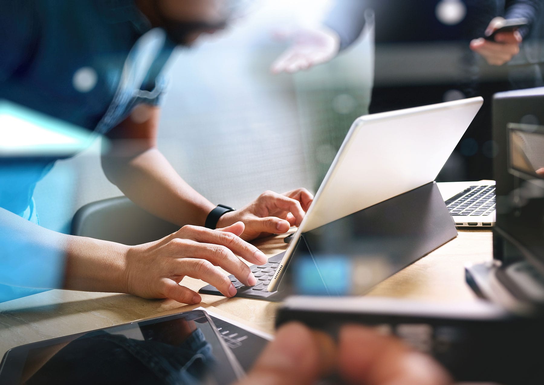 ALLO Business compliance expert reviewing cybersecurity requirements