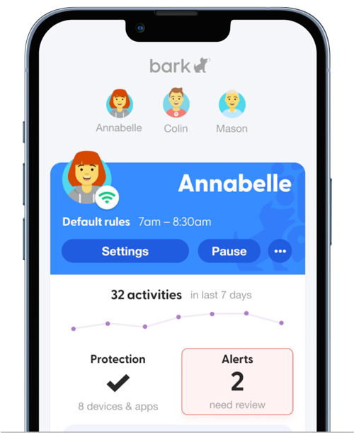 Get app content monitoring and protect your children online and offline with Bark from ALLO