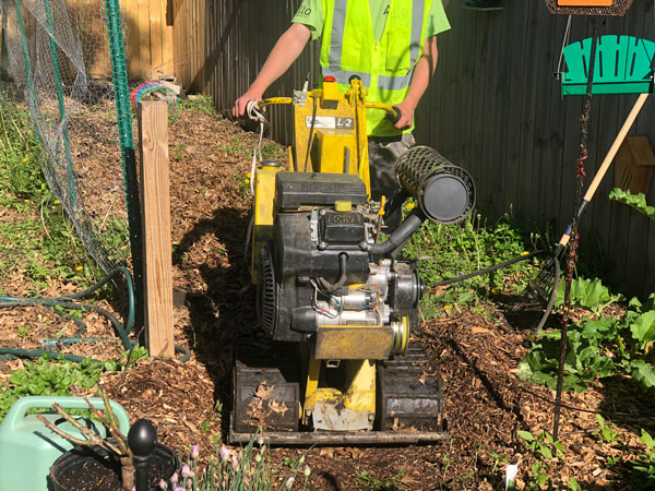 ALLO Fiber drilling a drop underground