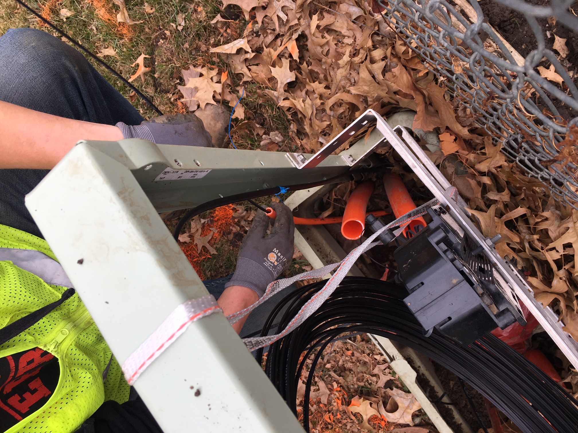 Burying the Fiber-Optic Line