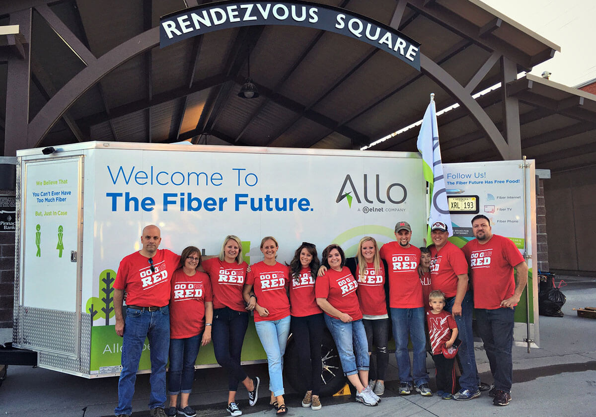 ALLO Fiber teammates in a group photo
