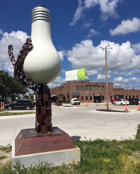 Lightbulb billboard 2 celebrating connections