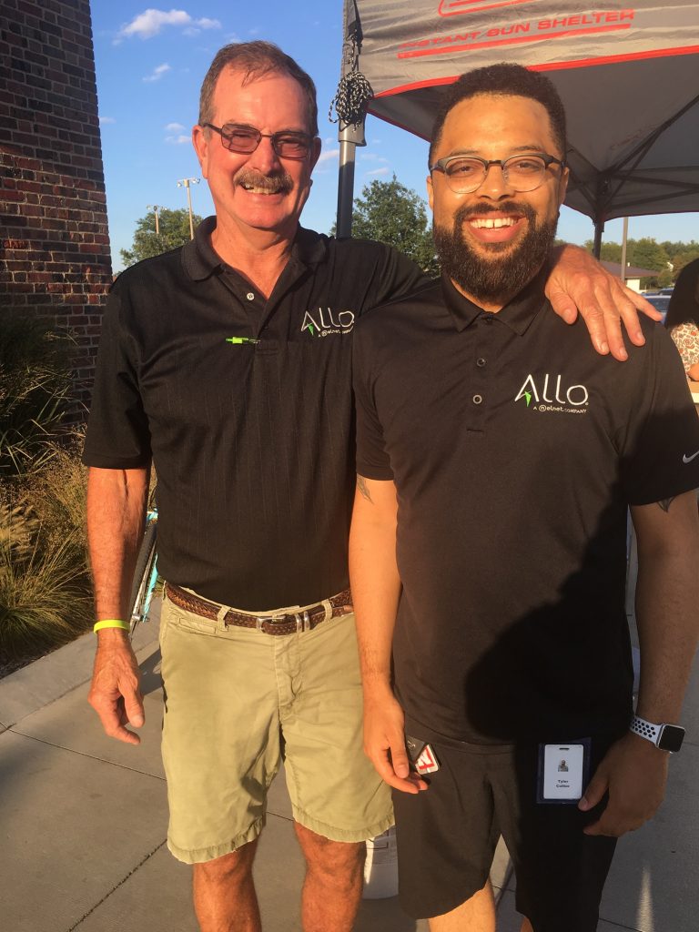 ALLO Fiber teammate Dirk and another ALLO teammate