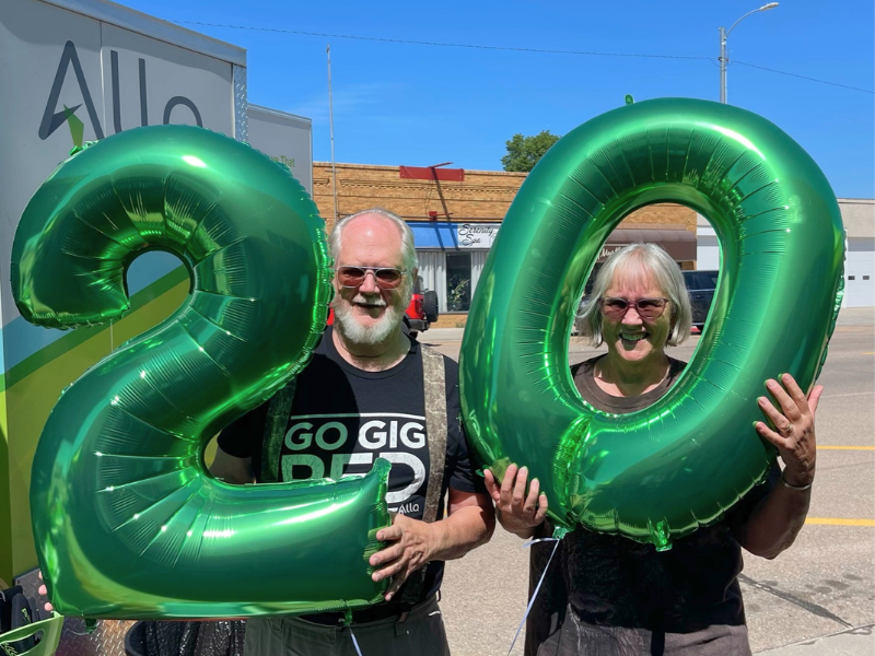 ALLO employees celebrating 20 years