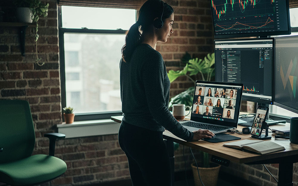 Family enjoying fast internet