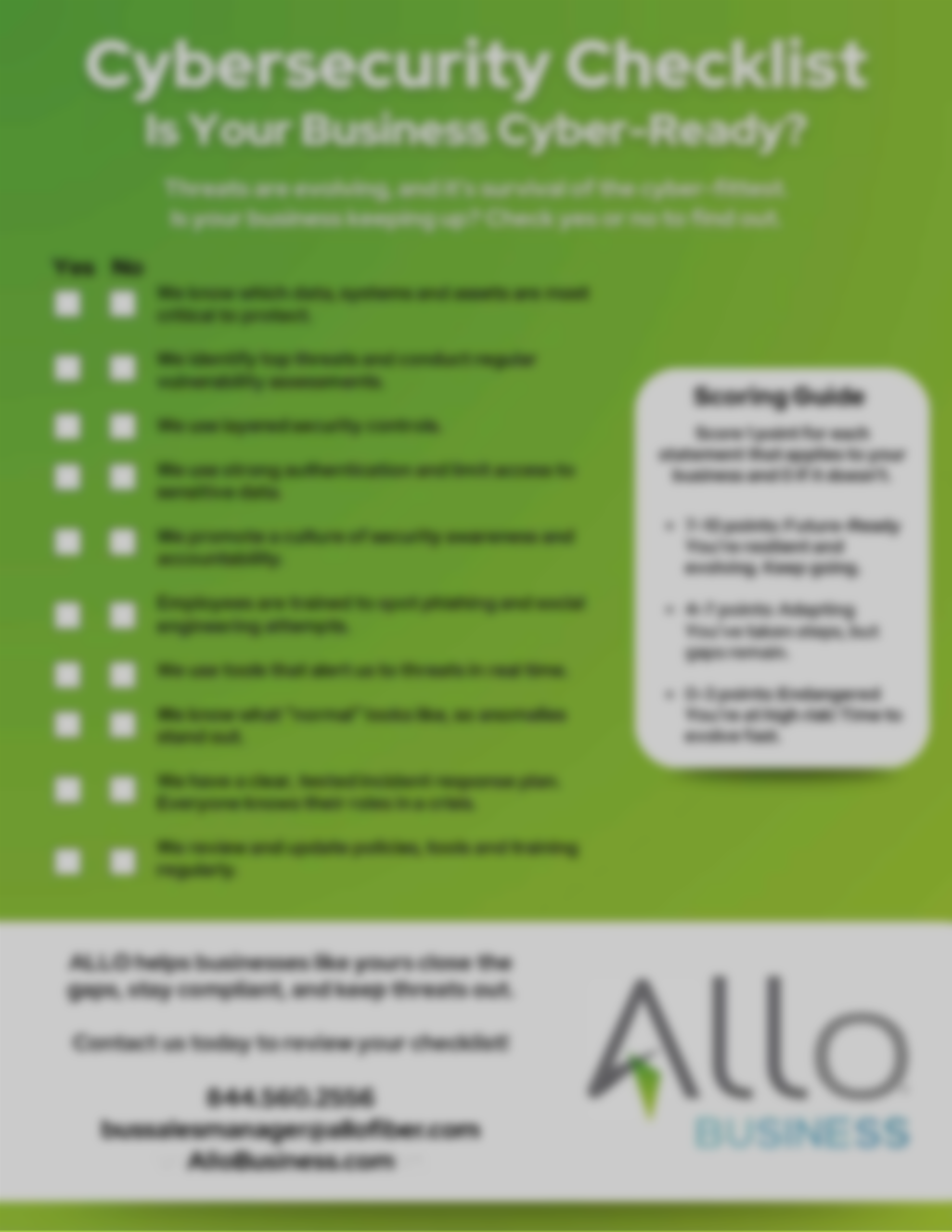 Cybersecurity Checklist