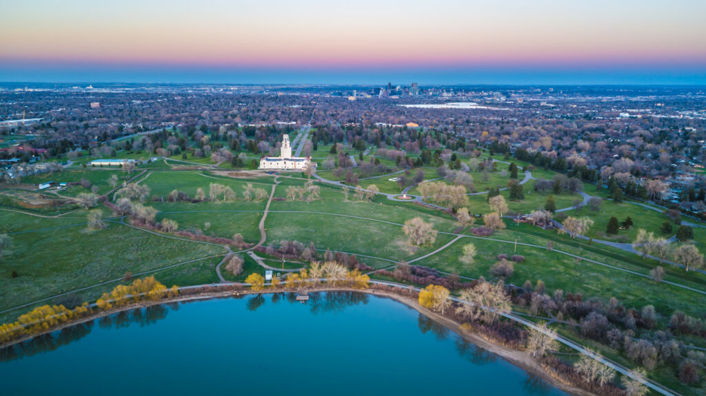 Sunset Over Denver, Colorado